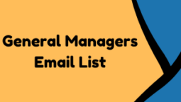 Increase your business outreach with a ready mailing team of general managers email lists